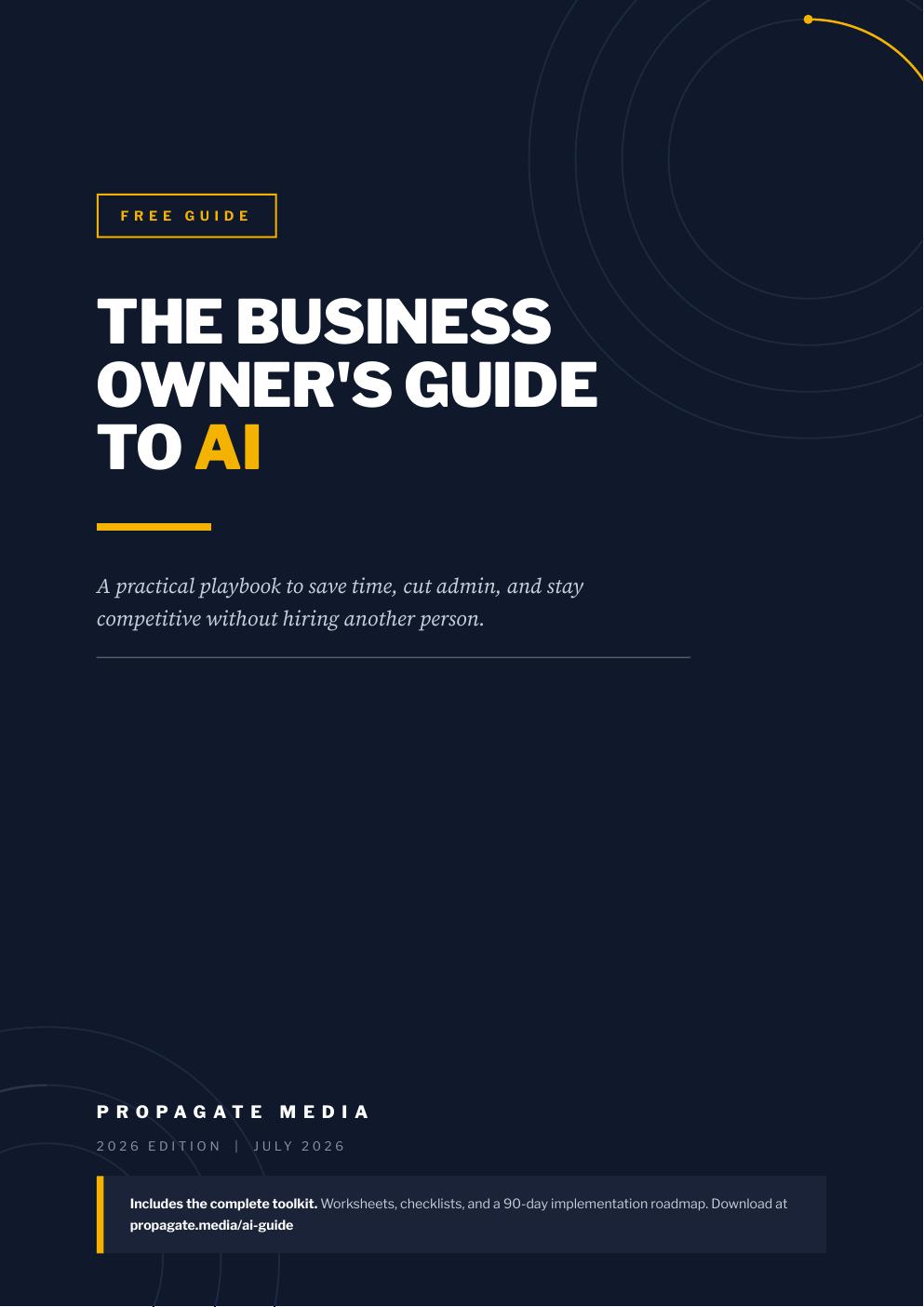 The Business Owner's Guide to AI cover